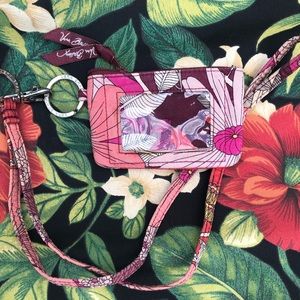 Vera Bradley Bohemian Blooms Lanyard and Zip Case